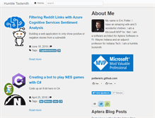 Tablet Screenshot of humbletoolsmith.com